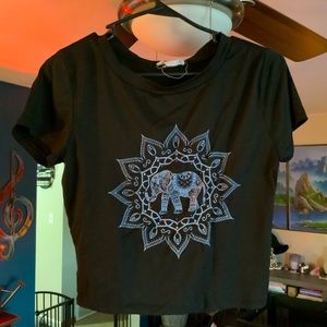 Elephant crop top